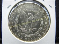 1882 Morgan Dollar. AU.