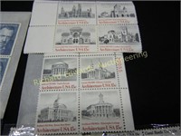 1970 15 cent USPS Stamp Blocks - $6.60 Face Value