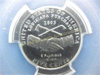 2004-S Jefferson Nickel. PCGS PR69DCAM Peace
