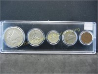 1954 Year Set - 3 90% Silver Coins