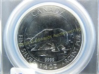 2013 Canada $8 Polar Bear. 1.5 ounce 9999 silver.