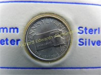 STERLING SILVER, MINI COIN, THE FRANKLIN MINT,