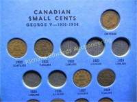 1920-1966 Canada Historic cent set. 46 coins.
