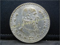 1962 Mexico Silver Un Peso