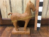 Hand carved horse