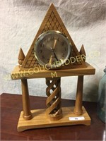 Handmade carved detail wood clock
