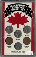 20TH CENTURY CANADIAN NICKLE SET