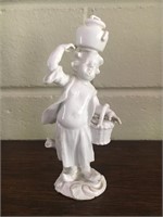 Meissen white porcelain figure of a cupid
