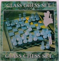 Glass Chess Set & Coffee Grinder