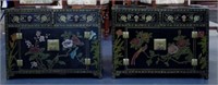 Pair of small Chinese (Macau) lacquered cabinets