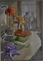 David Beschi (1941 - ) 'The Hat Shop, Morpeth'