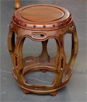 Chinese rosewood barrel stool