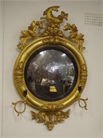 Good Regency Period convex gilt mirror