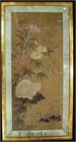 Chinese Qing Dynasty painting of a white cat