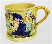 Victorian majolica coffee mug