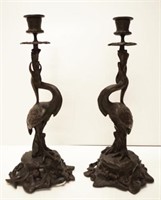 Pair of French 19th Century candlesticks