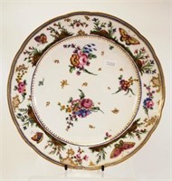 18th C: French Sevres hand painted plate