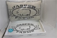 JASPER FARMS PILLOW AND TRAY