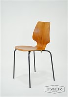 Danish Modern Teak Bentwood Chair