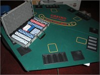 Poker card Table Topper & Chips