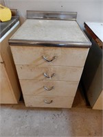 Metal Cabinet with 4 Drawers