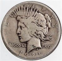 Coin 1921 Peace Silver Dollar In Good