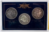 Coin 3 Morgan Silver Dollars 1883-O, 96-O & 1900-O