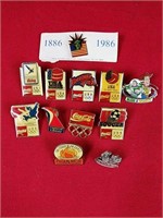 Twelve Vintage Pins