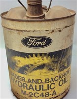 VINTAGE FORD 5 GALLON HYDRAULIC OIL CAN