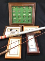 VTG CROWN IMPERIAL FLY ROD WITH ASSORTED FLY LURES