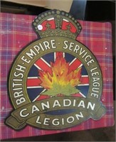 British Empire Service Lee Wall Sign. Measures