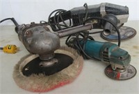 (3) Electric grinders including 9". Brands