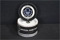 Toronto Maple Leafs Official Game Puck