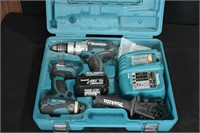Makita Cordless 1/4 Impact & 1/2 Hammer Drill Kit