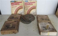 Various grinding disks and a variety of