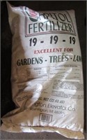 New bag of 19-19-19 Capitol Fertilizer.