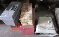 (4) Portable tool boxes including plastic and