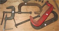 (4) C-Clamps of from 4" to 10" including