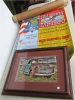 (2) Erie County Fair posters and framed and