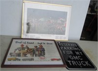 Vintage General Motors  and Mack Trucks ads and a