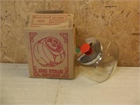 NOS - Vintage General Store Glass Candy Container