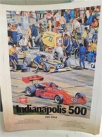 Indy 500 Miller HIgh Life cardboard stand up