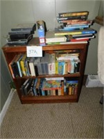 Two shelf wooden bookcase, 25"H x 24"W