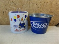 Bud Light Metal Pail & Ice Bucket