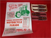 Parade Poster and Harley-Davidson Stickers/Decals
