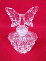 Lead Crystal Butterfly Perfume Bottle