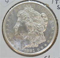 1881 S MORGAN DOLLAR CHOICE BU