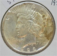 1923 PEACE DOLLAR CHOICE BU