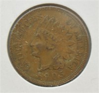 1905 INDIAN HEAD CENT  XF