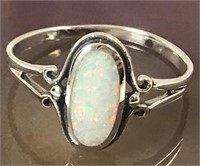 .925 Silver Ring With Opal Stone